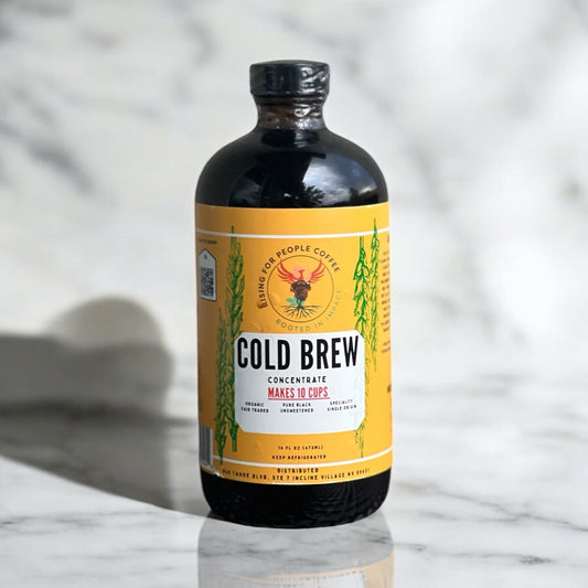 Original Concentrated Cold Brew Coffee - Rising For People Coffee Co.CoffeeRising For People Coffee Co.Rising For People Coffee Co.197644852840Rising for People Coffee cold brew bottle—Organic original concentrated cold brew, made with specialty Ethiopia roasted coffee beans , Latte, Cappuccino, Coffee shop, Coffee shop near, Coffee near me, Roasted coffee, Speciality coffee, Green coffee, Black coffee, Espresso machine, French press, Espresso, Takeout coffee near