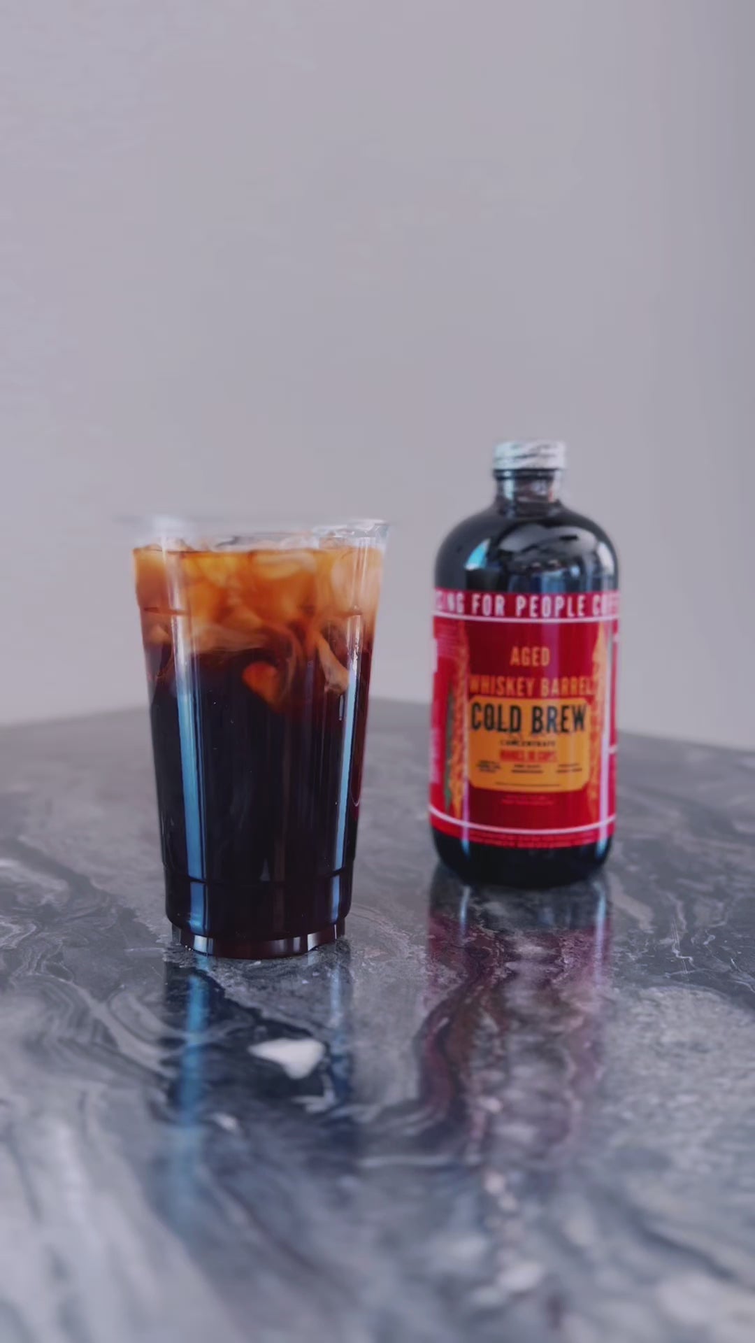 Rising for People Cold Brew bottle- organic specialty Guatemala coffee aged in an uncle nearest whiskey barrel for 30 days, roast light, ultra caffeine perfect organic gourmet coffee for lattes, baking, cooking, culinary use, Reno coffee near me, Latte,
Cappuccino, 
Coffee shop,
Coffee shop near, 
Coffee near me,
Roasted coffee,
Speciality coffee,
Green coffee,
Black coffee,
Espresso machine,
French press,
Espresso,
Takeout coffee near